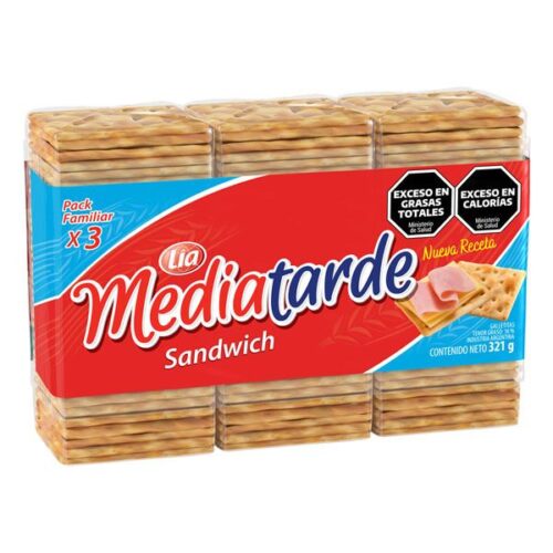 GALLETAS MEDIATARDE SANDWICH 3x107G