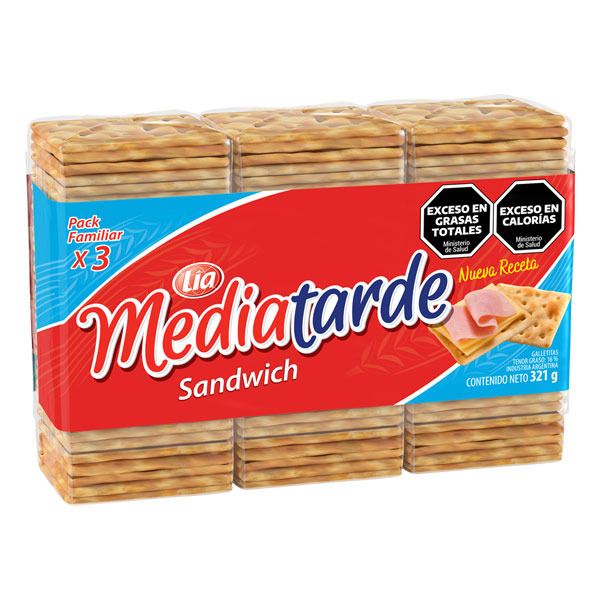 GALLETAS MEDIATARDE SANDWICH 3x107G
